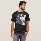 Funny Skeleton Crocheting Knitting Lover Just One Tシャツ (正面フル)