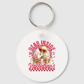 Funny Skeleton Dead Inside But It's Valentine's Da キーホルダー (正面)