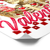 Funny Skeleton Dead Inside But It's Valentine's Da ポスター (角)