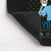 Funny Skeleton Deck The Halls And Not Your Nurse U マウスパッド (コーナー)