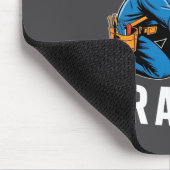 Funny Skeleton Electrician N For A Livin Long Slee マウスパッド (コーナー)