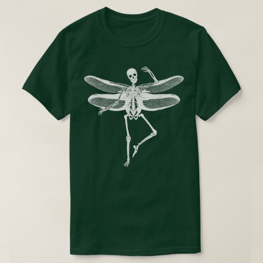 Funny Skeleton Fairy Grunge Fairycore Aesthetic  Tシャツ (デザイン正面)
