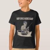 Funny Skeleton Fishing Just One More Cast Quote  Tシャツ (正面)