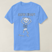 funny skeleton - funny text - spooky - meme - hall tシャツ (デザイン正面)