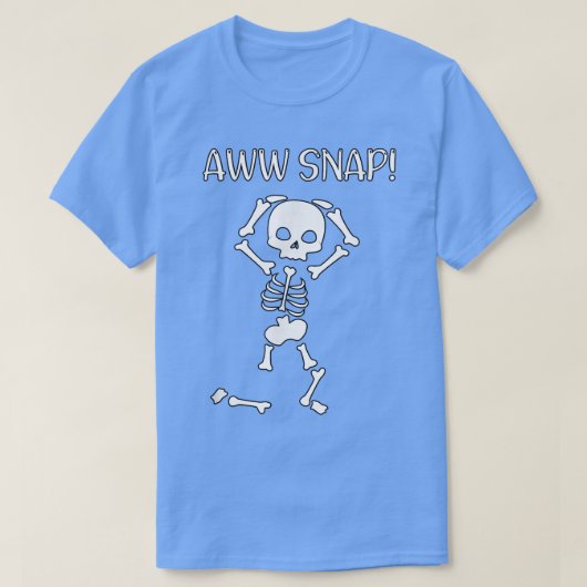 funny skeleton - funny text - spooky - meme - hall tシャツ (デザイン正面)