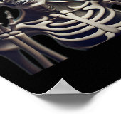 Funny Skeleton Halloween For Mens Womens Kids  ポスター (角)