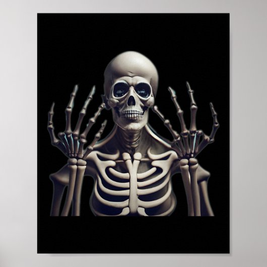Funny Skeleton Halloween For Mens Womens Kids  ポスター (正面)