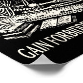 Funny Skeleton Read Banned Books Gain Forbidden Kn ポスター (角)