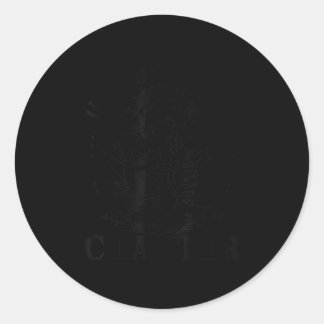 Funny Skeleton Reading Book Just One More Chapter  ラウンドシール