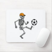 Funny Skeleton Soccer Ll Halloween Costume マウスパッド (マウス)
