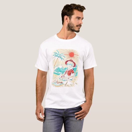Funny Skeleton Summer Tシャツ (正面フル)