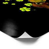 Funny Skeleton Walking Great Dane Gothic Dog Lover ポスター (コーナー)