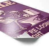 Funny Skeleton Weight Loss Poster フォトプリント (角)