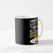 Funny Sketchy Stuff For Deviled Eggs Saying Food H コーヒーマグカップ (正面右)