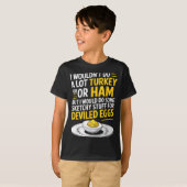 Funny Sketchy Stuff For Deviled Eggs Saying Food H Tシャツ (正面フル)