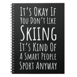 Funny Ski Gifts Skiing Humor Skier Winter Sports ノートブック