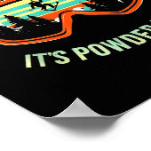 Funny skiing - rise &amp; shine! powder time! ski ポスター (角)