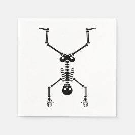 Funny skull doing handstand スタンダードカクテルナプキン