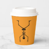 Funny skull doing handstand 紙コップ (正面)