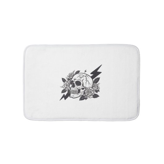 Funny Skull Lover バスマット (正面)