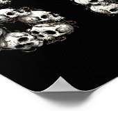 Funny Skulls 6 7 Meme Six Seven Love Halloween  ポスター (角)