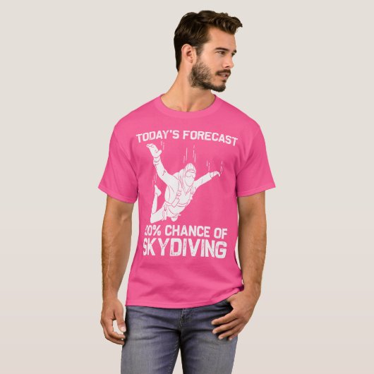 Funny Skydiving For Parachuting Jumping Sky Diving Tシャツ (正面フル)