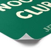 Funny Sleep Wall Art Minimalist Typography Poster ポスター (角)