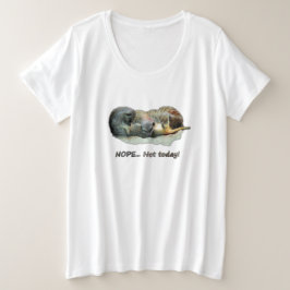 Funny, sleeping meerkats プラスサイズTシャツ