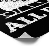 Funny Sleigh All Day Christmas In July Retro Vinta ポスター (角)