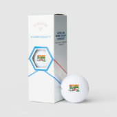 Funny “Slice Left” Warning Golf Ball Design ゴルフボール (パッケージング)