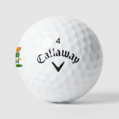 Funny “Slice Left” Warning Golf Ball Design ゴルフボール (ロゴ)