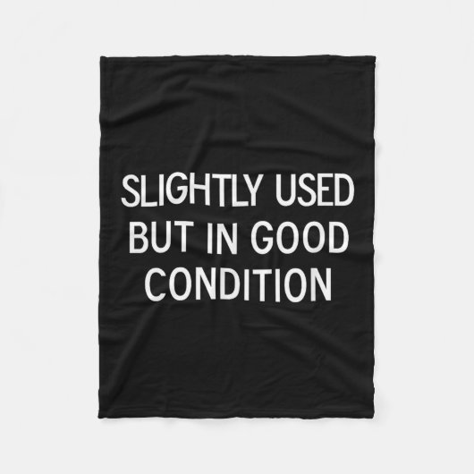 Funny, Slightly Used But In Good Condition, Sarcas フリースブランケット (正面)
