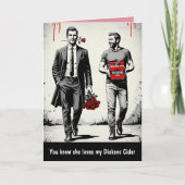 Funny slogan Valentine's Day card カード (正面)