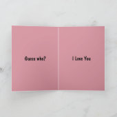 Funny slogan Valentine's Day card カード (内部)