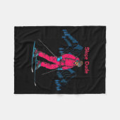 Funny Slope Dude Algebra Geometry Middle School Ma フリースブランケット (正面(横))