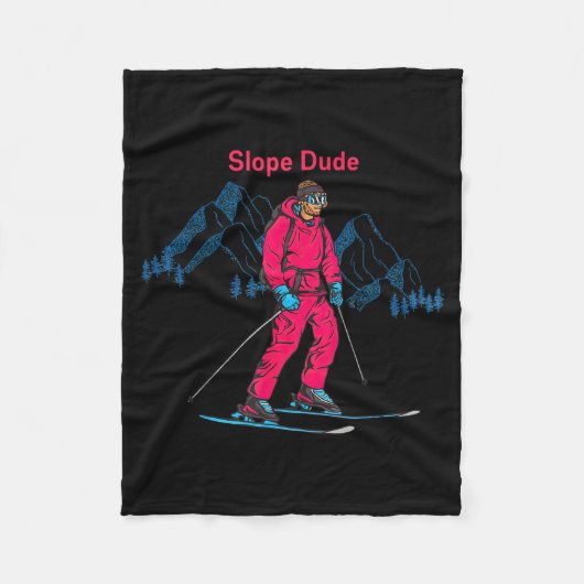 Funny Slope Dude Algebra Geometry Middle School Ma フリースブランケット (正面)
