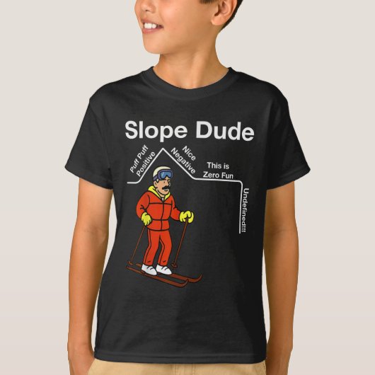 Funny Slope Dude Algebra Geometry Middle School Ma Tシャツ (正面)