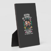 Funny Sloth Always Be Yourself, Unless You Can Be  フォトプラーク (側面)