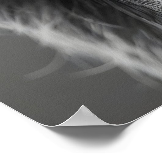 Funny Sloth Bathroom Art Print, Toilet Paper Roll ポスター (角)