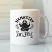 Funny Sloth Bathroom Humor Namastay コーヒーマグカップ