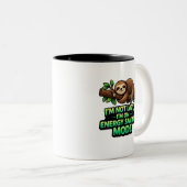 Funny Sloth Energy Saving Mode Coffee Mug ツートーンマグカップ (正面右)