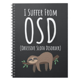 Funny Sloth Gifts Cute Animals Lazy Humor Humorous ノートブック