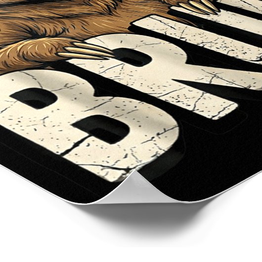 Funny Sloth Graphic Meme Lover Bruh Sloth Lovers  ポスター (角)