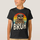 Funny Sloth Graphic Meme Lover Bruh Sloth Lovers Tシャツ (正面)