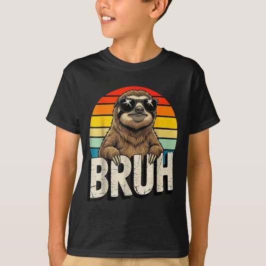 Funny Sloth Graphic Meme Lover Bruh Sloth Lovers  Tシャツ (正面)