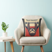 Funny Sloth Gym Motivation Poster - Slow Progress クッション (椅子)