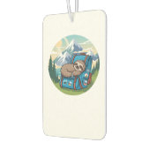 Funny Sloth Hiking Oversized T-Shirt カーエアーフレッシュナー (左)