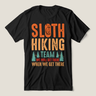 Funny Sloth Hiking Team Nature Outdoor Design トライブレンドTシャツ