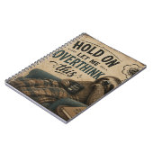 Funny Sloth Hold On Let Me Overthink This | Rustic ノートブック (左側)