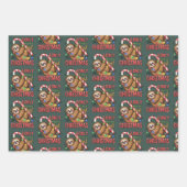 Funny Sloth Lover Christmas Cute Animal Xmas  ラッピングペーパーシート (正面)